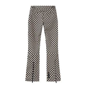 여성 스키 시리즈 플레어 팬츠 지퍼 포켓 장식 봄 여름 신상품 캐주얼 여성 의류