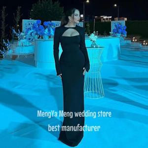 ZHUISHU 새틴 긴 이브닝 드레스 특별한 날을위한 물고기 꼬리 웨딩 파티 드레스 여성 우아한 파티 라운드 넥 백리스 갈라