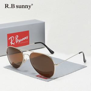 남성 여성을위한 새로운 패션 파일럿 선글라스 운전 레저 안경 편광 된 UV400 세련된 합금 안경