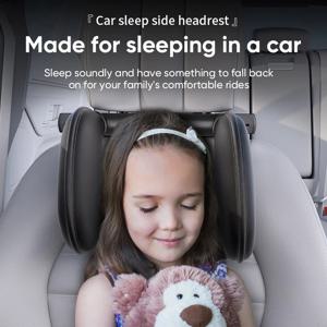 메모리폼을 사용한 어린이용 차량 헤드레스트 - 인체공학적 360도 회전 °   조절 가능한 측면 패드 & 원클릭 수면 지원 기능 탑재 차량용 (BMW, 벤츠)