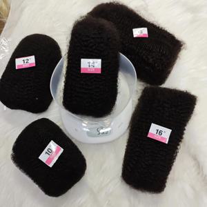 아프로 킨키 벌크 4C 100% 인모 50g/팩 부드러운 헤어 벌크 미니 트위스트 브레이드 드레드락스 익스텐션 수리용