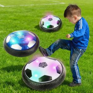 서스펜션 에어 풋볼 전기 부양 스포츠 장난감 ABS 호버 축구공 LED 라이트 실내 충돌 방지 어린이 장난감