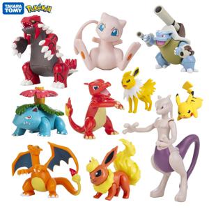 포켓몬 4-13Cm 새로운 만화 영화 애니메이션 피규어 피카추 Mewtwo Charmander Blastoise Gurado 애완 동물 액션 모델 장난감 선물