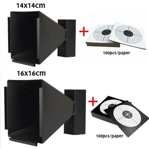 16CM/14CM 스틸 타겟 슈팅 BB 건 트랩 대상 총알 포수 슈팅 대상 Airsoft 펠렛 라이플 100pcs 용지