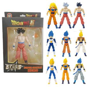드래곤 볼 SHF Goku Vegeta 액션 피규어 슈퍼 사이어인 Gogeta Dbz 입상 PVC 컬렉션 모델 장난감 어린이 선물 용품