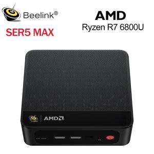 Beelink SER5 Max DDR5 Ryzen7 AMD 6800U/6800H SER5 Ryzen5 5500U DDR4 미니 PC 16G 500G NVME 윈도우 11 트리플 스크린 데스크탑 컴퓨터