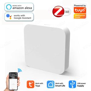 Tuya 스마트 라이프 APP Zigbee 3.0 게이트웨이 허브 스마트 홈 자동화 장치 원격 제어 무선 브리지는 Alexa Google과 함께 작동합니다.