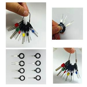 41/26pcs 자동차 터미널 제거 키트 상자 와이어 플러그 커넥터 추출기 풀러 릴리스 핀 추출기 세트 터미널 플러그 수리 도구