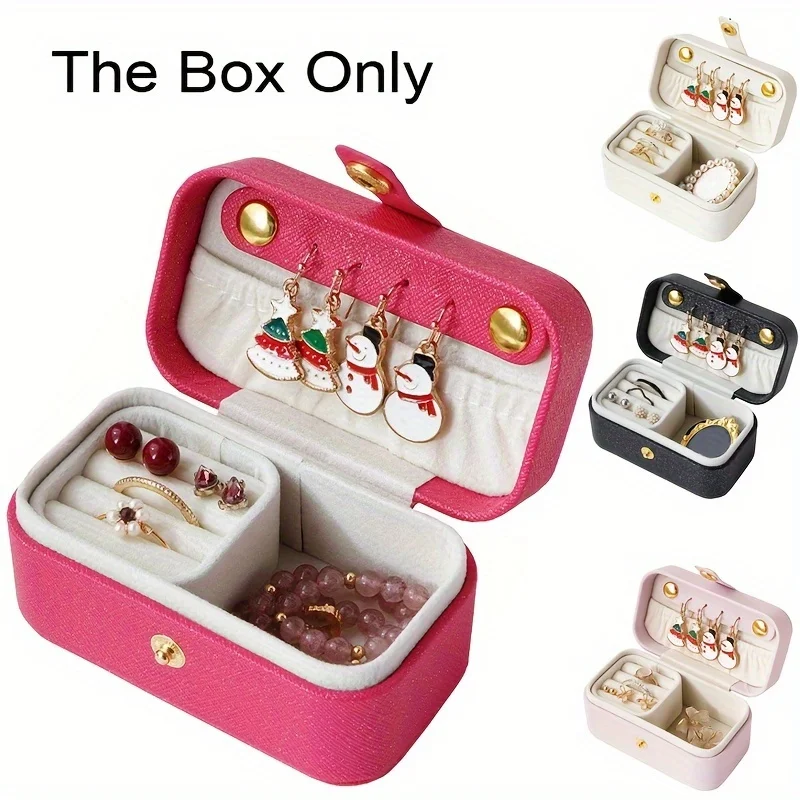 휴대용 여행 여성용 보석 상자, 반지, 펜던트, 귀걸이, 목걸이, 친구 생일 축제 크리스마스 G 팔찌