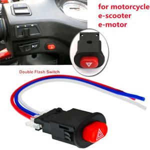 오토바이 더블 플래시 스위치 비상등 스위치 버튼 플래시 경고 스쿠터 전기 오토바이 개조 비상 신호등