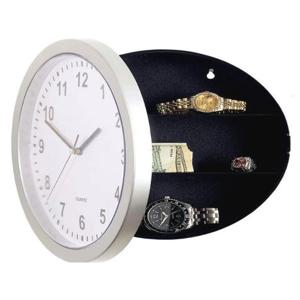 벽시계 금고 비밀 은닉 보안 비밀 키 숨겨진 안전 잠금 돈 구획 현금 숨기기 케이스 보관함 가정용