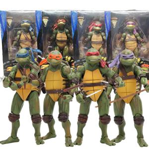 NECA 십대 돌연변이 닌자 거북이 TMNT Leonardo Raphael Donatello 액션 피겨 모델 거북이 닌자 영화 애니메이션 KidsToy 인형 선물