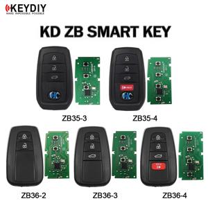 KEYDIY KD ZB35-3/4 ZB36-2/3/4 스마트 키 ZB 시리즈 Toyota 자동차 키용 KD-X2 KD-MAX 프로그래머 교체 용 다중 리모컨