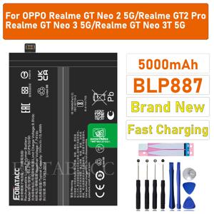 EOPPO Realme GT Neo 2 5G/Realme GT2 Pro /Realme GT Neo 3 5G 배터리 및 도구, 정품 BLP887, 100% 신제품