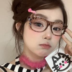 카와이 헬로키티 안경 레트로 애니메이션 KtEyewear 장식 액세서리 Y2k 만화 프레임 렌즈 없음 패션 소녀 선물