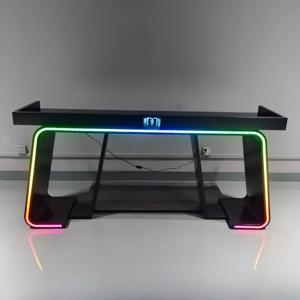 바 DJ 테이블 DJing 테이블, KTV 파티 룸, 빛나는 다채로운 탈착식 스테인레스 스틸 아크릴 LED DJing 테이블