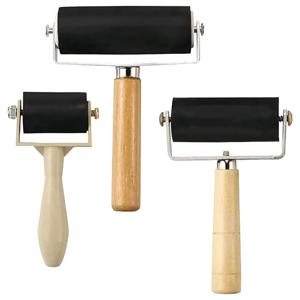 3 팩 고무 롤러 Brayer 롤러 1.4/2.4/4 인치 아트 크래프트 롤러 판화, 잉크, 배경 화면 스탬핑 접착제 도구