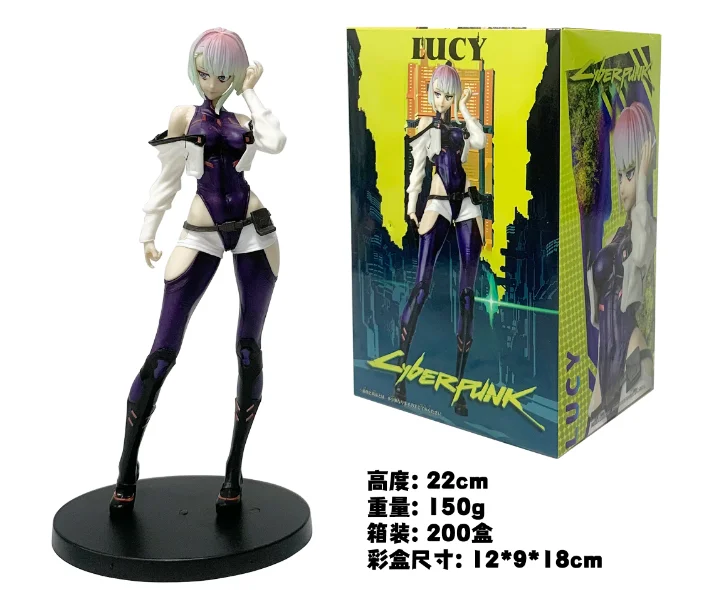 사이버펑크 루시 레베카 데이비드 마르티네즈 조니 실버핸드 액션 피규어 장난감