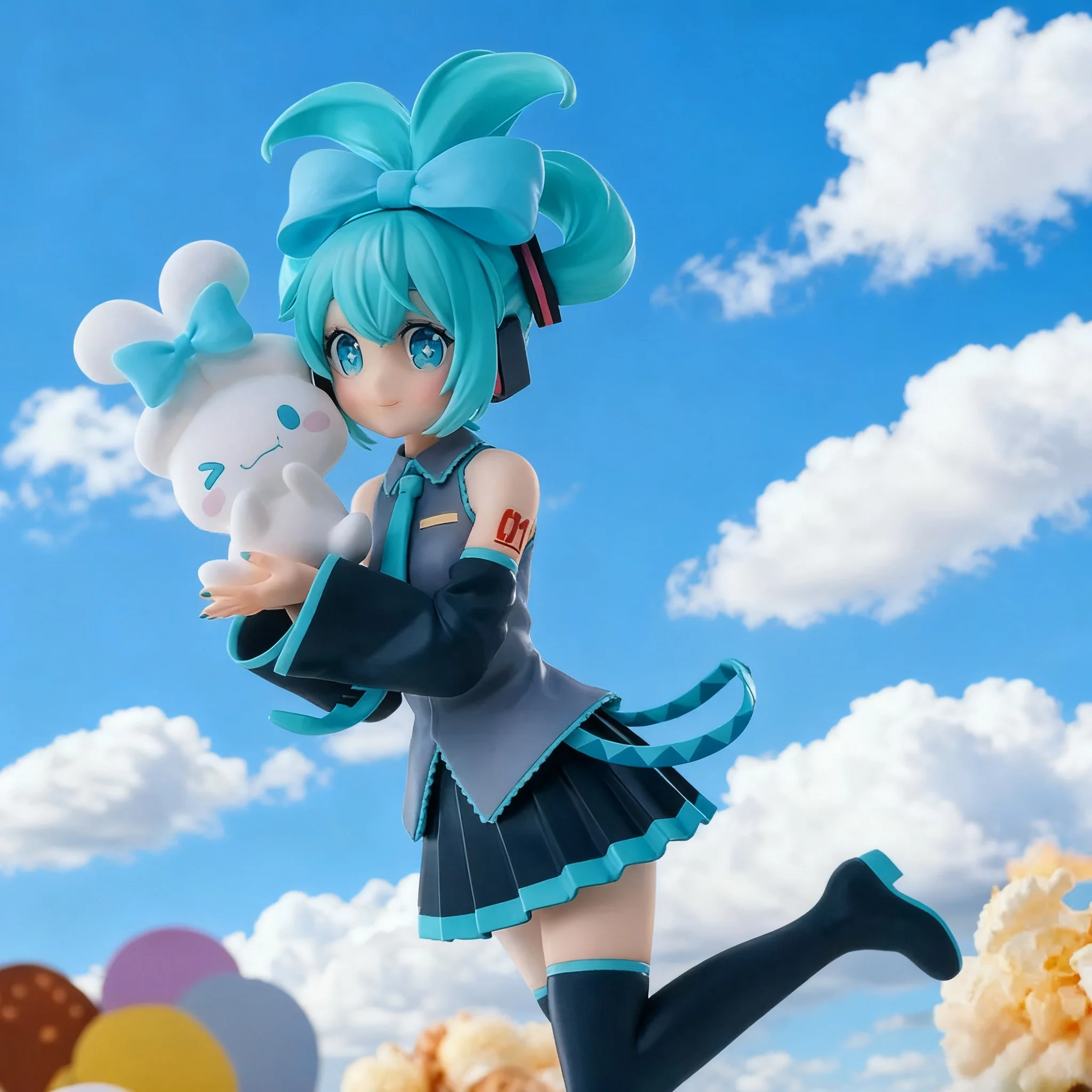 귀여운 소녀 하츠네 미쿠 애니메이션 캐릭터, 데스크탑 장식품, 인형, 크리스마스 선물, PVC 수집품으로 적합한 패셔너블한 제품