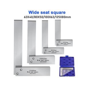 90 도 직각 엔지니어 세트, 정밀 접지강 경화 각도 눈금자, 탄소강 기계공 스퀘어