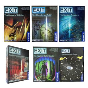 출구 카드 게임, 유령의 롤러 코스터, 오리엔트 익스프레스, 죽은 사람, 수수께끼의 집, 보드 데크