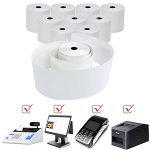 POS 금전 등록기 용지, 신용 카드 용지, 슈퍼마켓 레스토랑 은행 판매용, 열 영수증 용지 롤, 50x80mm