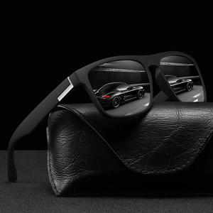 패션 빈티지 스퀘어 선글라스 남자 여자 낚시 운전 남자 럭셔리 브랜드 디자이너 태양 안경 눈부심 방지 레트로 안경 UV400