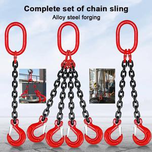 리프팅 체인 슬링 G80 망간 강철 후크 서스펜션 링 철 체인 서스펜션 체인 교수형 체인 크레인 후크 리프팅 장치