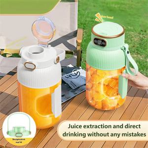 과일 착즙기 컵 휴대용 전기 과일 믹서 교반 컵 대용량 스무디 빠른 제조 병 적합한 주스 생산
