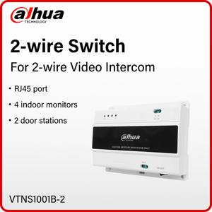 Dahua 2선 스위치 DC 48V 비디오 인터콤 전원 VTNS1001B-2 VTO3222E-P VTO6222E-P VTO2202F-P-S3 VTH2622GW-W VTH5422HW-W