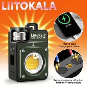 LiitoKala 새로운 키 체인 라이트 120-3500LM 충전식 손전등 다기능 휴대용 3000mAh 배터리 작업 조명