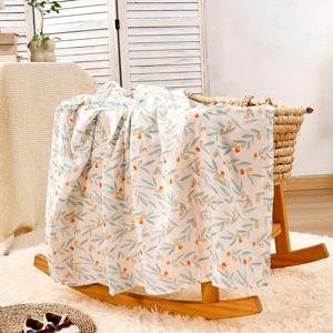 1Pc 대나무 면 120x110 Cm 아기 모슬린 Swaddle 담요 편안한 신생아 포장 담요 귀여운 소프트 인쇄 아기 수건 포장