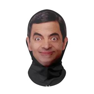 3D CR7 메시 원활한 마스크 웃긴 얼굴 인쇄 머리 스카프 유명한 사람 얼음 실크 선 스크린 헤드 마스크 할로윈 코스프레