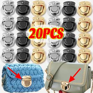 5/20개 금속 잠금 장치 가방 걸쇠 버클 핸드백 숄더백 지갑 토트백 잠금 스냅 클래스프 DIY 공예 가방 액세서리