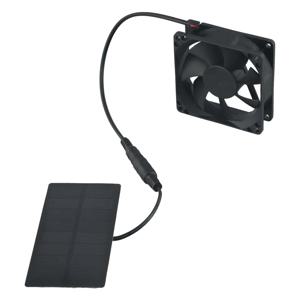 태양광 야외 캠핑용 소형 선풍기, 태양광 패널 팬 키트 포함, 3000RPM, IP65 방수 - 가정용 다용도