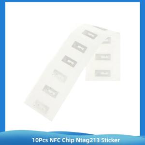 10Pcs 11x21MM 13.56MHz RFID 라벨 태그 NFC 칩 Ntag213 스티커 습식 인레이 213 위조 방지 라벨 전자 라벨