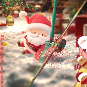 3D 홀로그램 팬 42CM 3D 홀로그래픽 프로젝터 광고 디스플레이 조명 HD 홀로그램 프로젝터 (매장, 바, 파티, 크리스마스용)