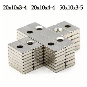 구멍이있는 강력한 블록 자석 사무실 화이트 보드, DIY에 사용되는 슈퍼 강한 냉장고 자석 캐비닛 도어 자석