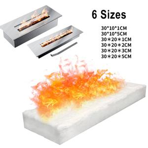 벽난로 오븐 및 젤 버너용 흰색 스펀지 1개, 칼슘-마그네슘-실리케이트 섬유 벽난로 화로 안전 화재 방지 스펀지