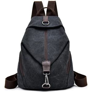 캐주얼 배낭 패션 캔버스 배낭 여성 디자이너 브랜드 배낭 다기능 책가방 청소년 소녀 여행 가방