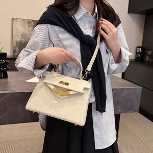 새로운 트렌디, 독특한, 클래식하고 고급스러운 브랜드 - 고급 디자인 - 순색 - 싱글 숄더 플래티넘 백