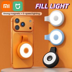 샤오미 휴대용 자석 휴대폰 셀카 조명 LED 휴대폰 카메라 조명 비디오 녹화 사진 촬영 브이로그 라이브 신제품