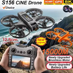 새롭게 업그레이드된 오리지널 S156 PRO 드론 8K WIFI GPS 전문가용 HD 항공 촬영 RC 항공기 HD 듀얼 카메라 쿼드콥터 장난감