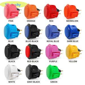 1pcs 원래 sanwa 버튼 OBSF 30 obsf24 아케이드 푸시 버튼 24mm 30mm 스위치 Nintendo MAME 라즈베리 파이 교체 버튼