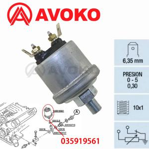 0-5 Bar/0.3 Bar 오일 압력 게이지 송신 장치 035919561   아우디 80 90 100 200 콰트로 카브리올레 2.0L 2.2L 2.3L 2.8L