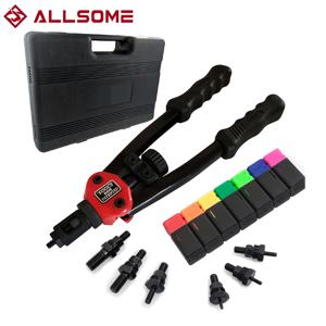 ALLSOME BT-605 리베 터 건 도구 핸드 인서트 리벳 너트 도구 수동 맨드릴 M3 M4 M5 M6 M8 M10 M12 HT2597
