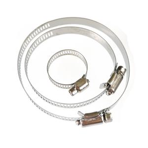 4pcs 클립 클램프 25mm 60mm 75mm 공기 디젤 주차 히터 스테인레스 스틸 배기 파이프 튜브 가스 벤트 호스 자동차 히터