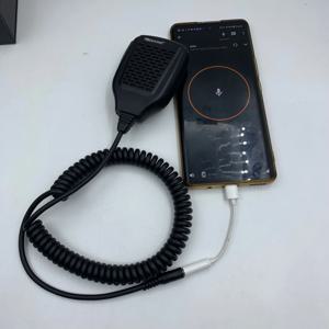 Zello 라디오용 3.5mm 잭 플러그 PTT 핸드헬드 및 숄더 스피커 마이크