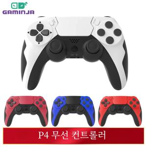 GAMINJA 무선 컨트롤러 블루투스 게임 패드 이중 진동 6 축 조이패드 터치 패드 마이크 이어폰 포트 PS4 PS3 PC 용