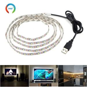 DC 5V USB LED 스트립 2835 5050 흰색 따뜻한 흰색 RGB Tira LED 스트립 빛 TV 배경 조명 테이프 홈 장식 램프 1-15m